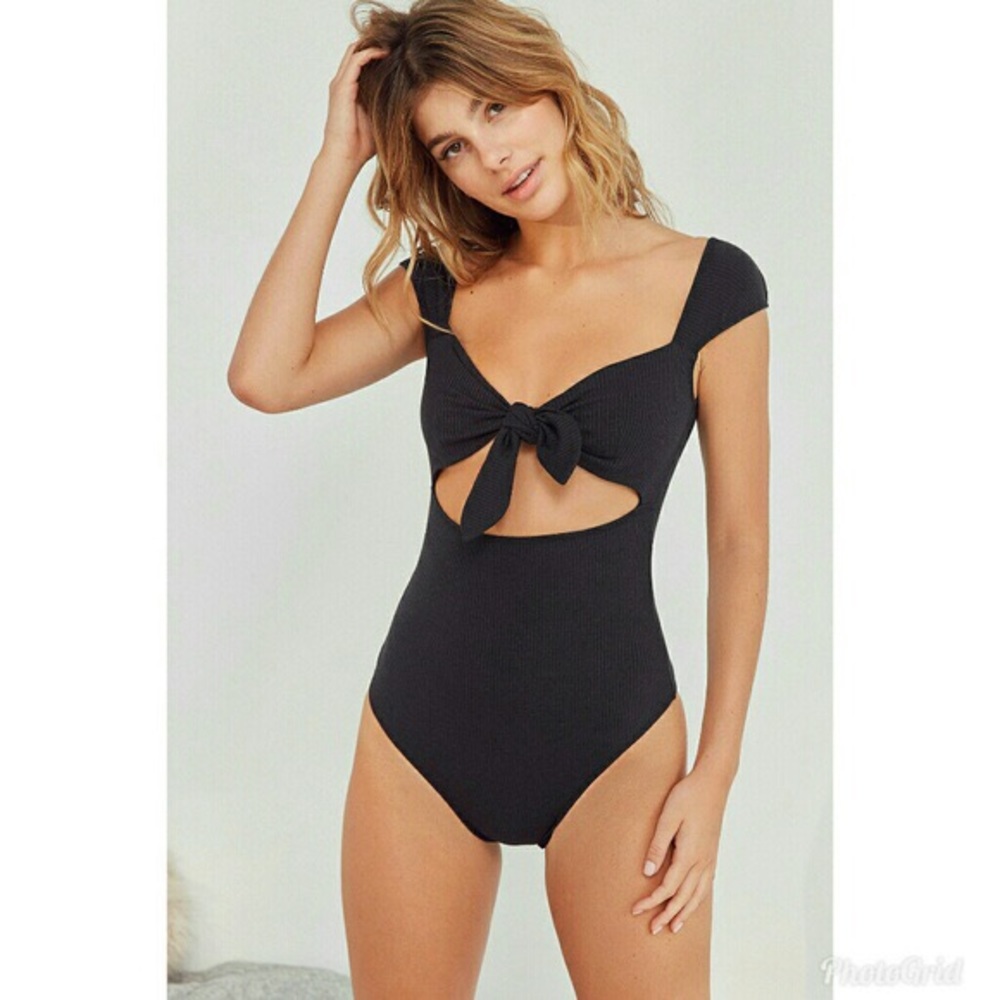 Urban Outfitters Wanda Tie-Front Bodysuit